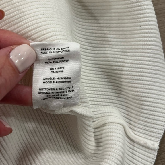 Helmut Lang Ribbed Knit Short Sleeve Quarter Zip Top size M - Picture 6 of 7